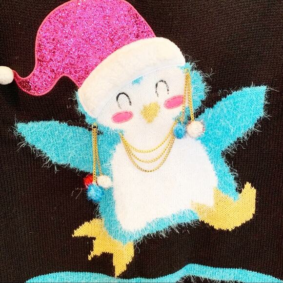 With Love Derek Holiday Embellished Penguin Sweater - Picture 2 of 5